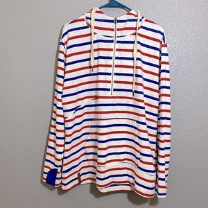 Ampersand Avenue Striped Pullover Hoodie XXL